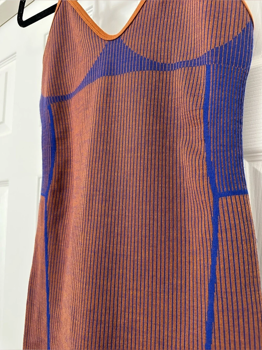 Nagnata Brown Jumpsuit with Blue and Orange Trim